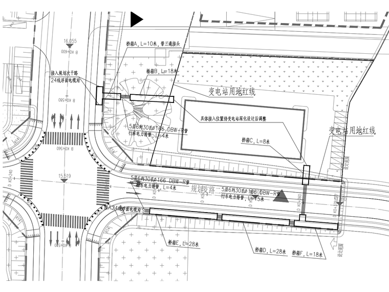 小区电力图cad资料下载-机场安置区市政电力桥箱工程施工图2020+27p