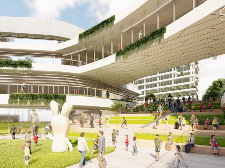 未来建筑概念设计方案资料下载-[台州]生态未来社区TOD项目概念设计方案