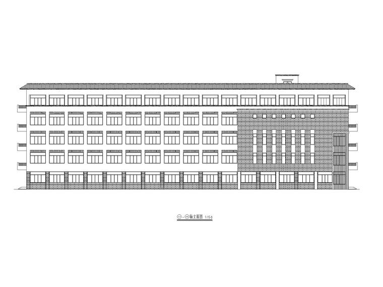 中式大型小学施工图资料下载-[贵州]中式大型小学建筑施工图CAD2020