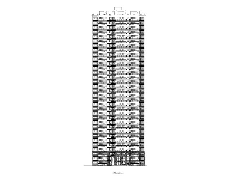高层住宅建筑施工图说明资料下载-[贵州]现代高层住宅施工图CAD2019