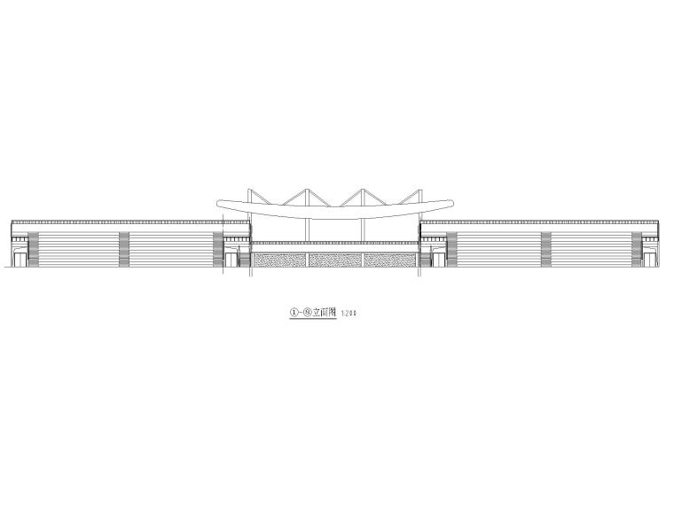 露天广场看台施工图资料下载-[贵州]足球场看台施工图CAD