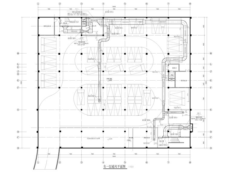 中学食堂装饰施工图资料下载-[贵州]中学食堂暖通施工图