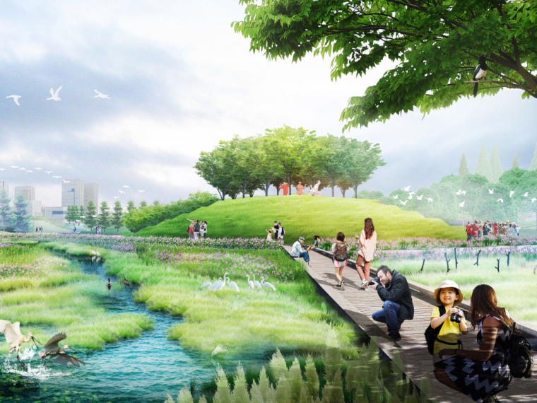 吉林汽车文化公园景观设计资料下载-特色滨水文化公园景观设计概念方案