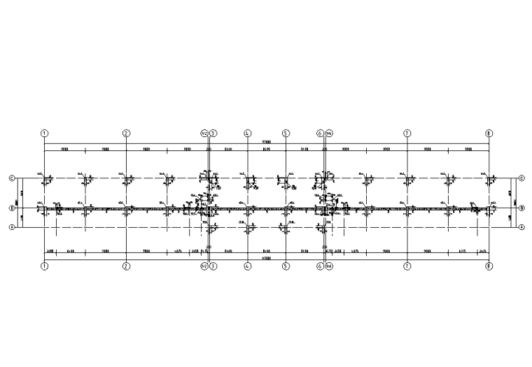 框架结构局部钢结构资料下载-框架结构跑道看台及钢结构雨棚结构施工图