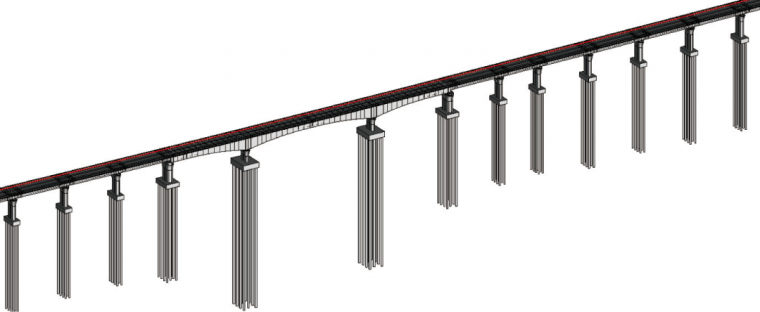 利用桥梁bim正向设计软件,引用线路和地模,bim模型,开展普通桥梁的
