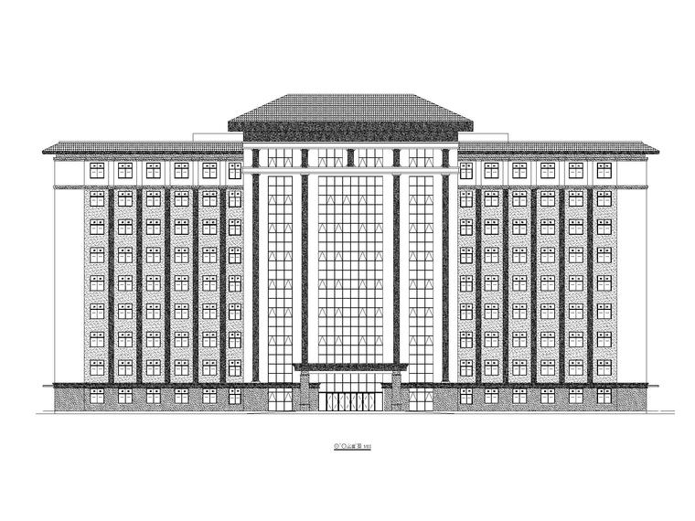 新中式小高层施工图资料下载-[贵州]高层新中式教学楼施工图CAD2020