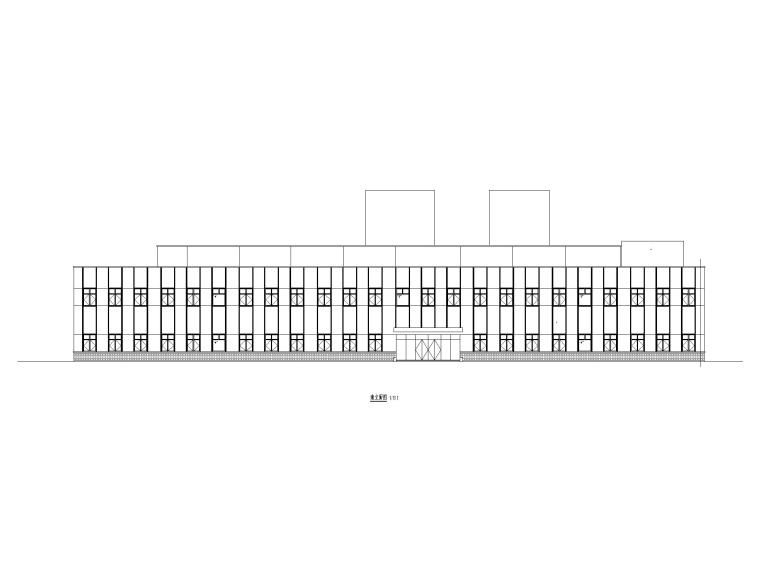 商店双层建筑cad资料下载-[贵州]双层厂房施工图CAD2020