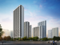 福建高层住宅现代典雅风建筑SU模型设计2020