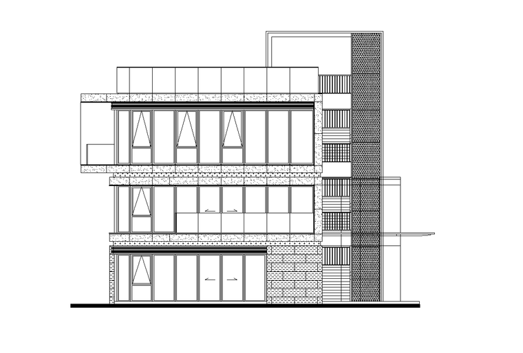 天正cad建筑施工图资料下载-现代风格商业+售楼处建筑施工图设计CAD+SU