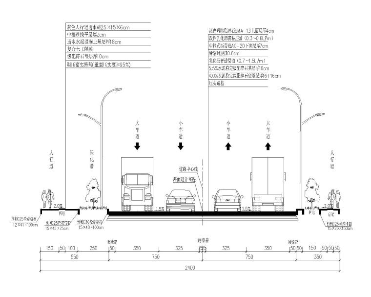 35米宽道路工程图纸资料下载-大型公路改造工程-道路工程图纸2021
