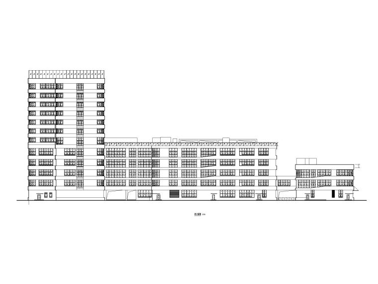门诊楼CAD建筑施工图资料下载-[广州]高层医院门诊楼+住院楼施工图CAD