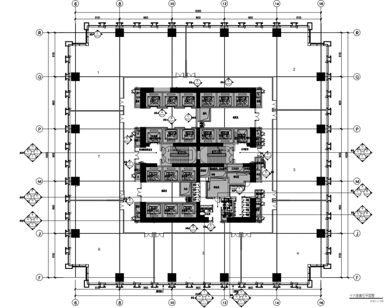 5层商业建筑方案资料下载-49层（地下5层）商业办公楼图纸-精装