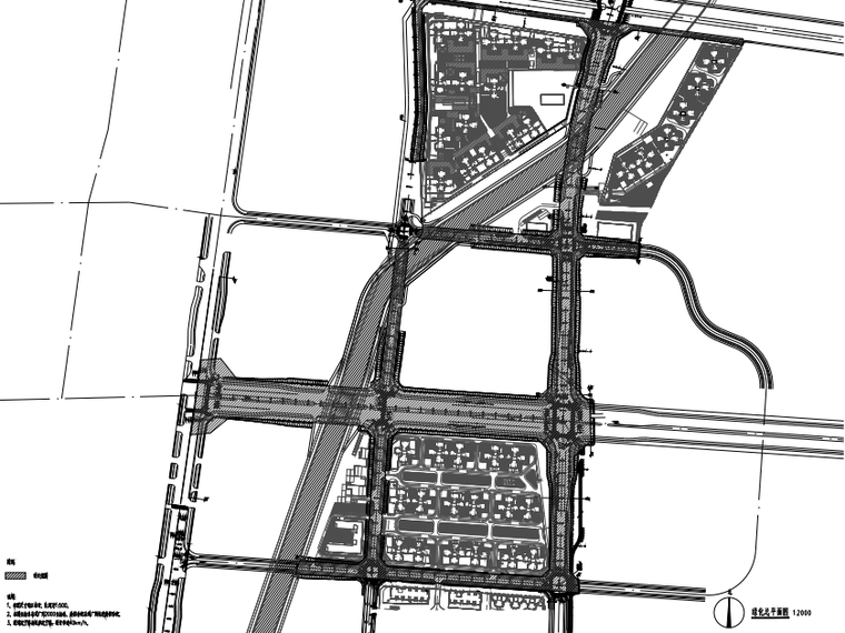 广东地区道路施工图资料下载-[广东]大型城市道路绿化施工图2020年