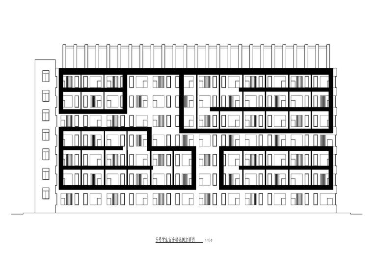 广东多层建筑施工图资料下载-[广州]多层宿舍建筑施工图CAD2019