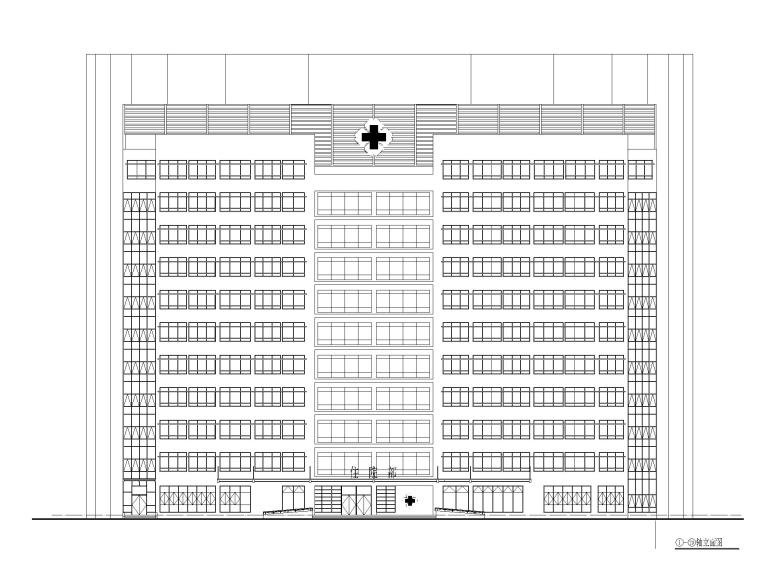 整容医院cad施工图资料下载-[贵州]医院高层住院楼施工图CAD2020