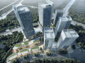 150米产业园超高层办公商业综合体建筑方案