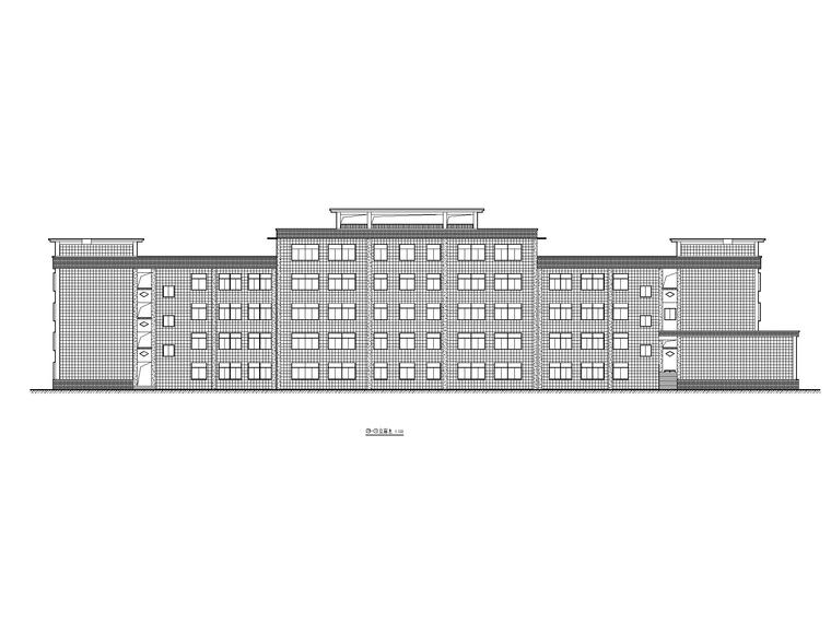 教室施工图效果图资料下载-[贵州]欧陆风多层教室施工图CAD2017