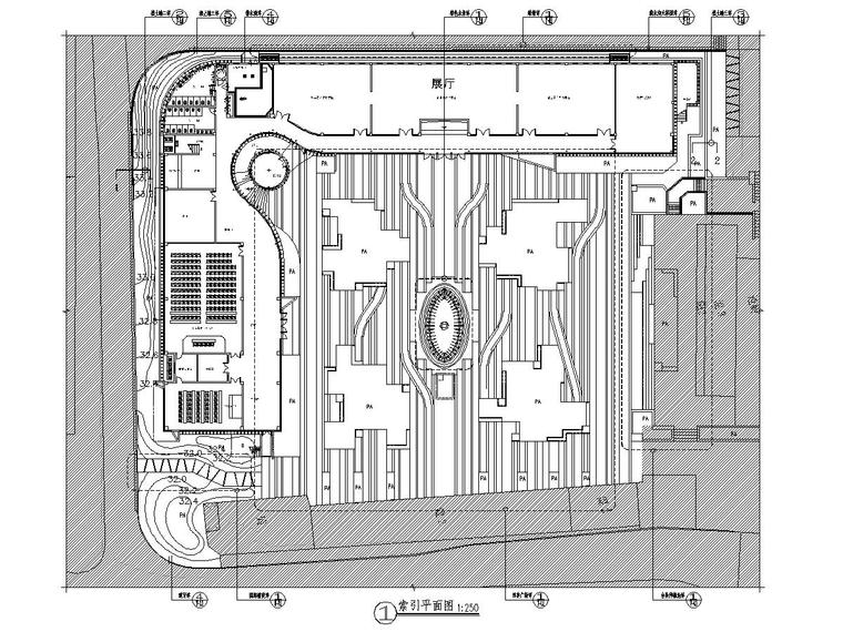 现代农业施工资料下载-[广州]现代农业创新项目园林园建专业施工图