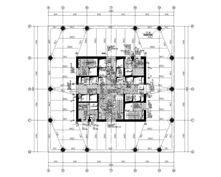 二十三~二十六层梁配筋平面图.jpg