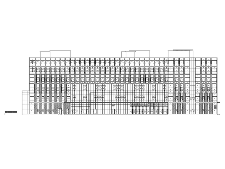 30000㎡钢混结构公共建筑施工招标全套图纸_1