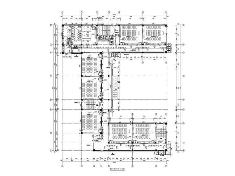 [贵州]新中式中学教学楼施工图CAD2021_3