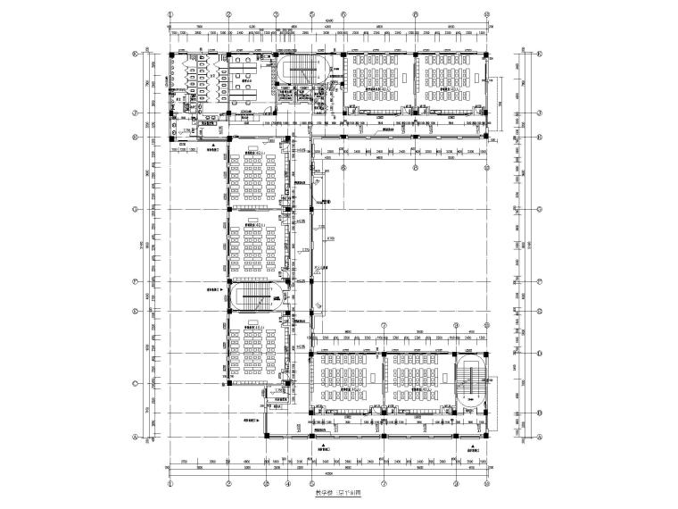 [贵州]新中式中学教学楼施工图CAD2021_4