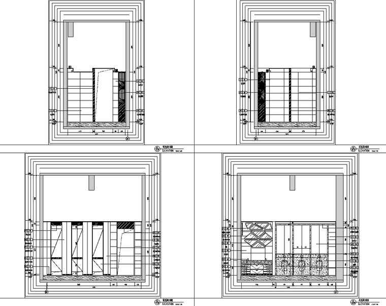 卫生间电气施工图资料下载-公共空间卫生间施工图CAD