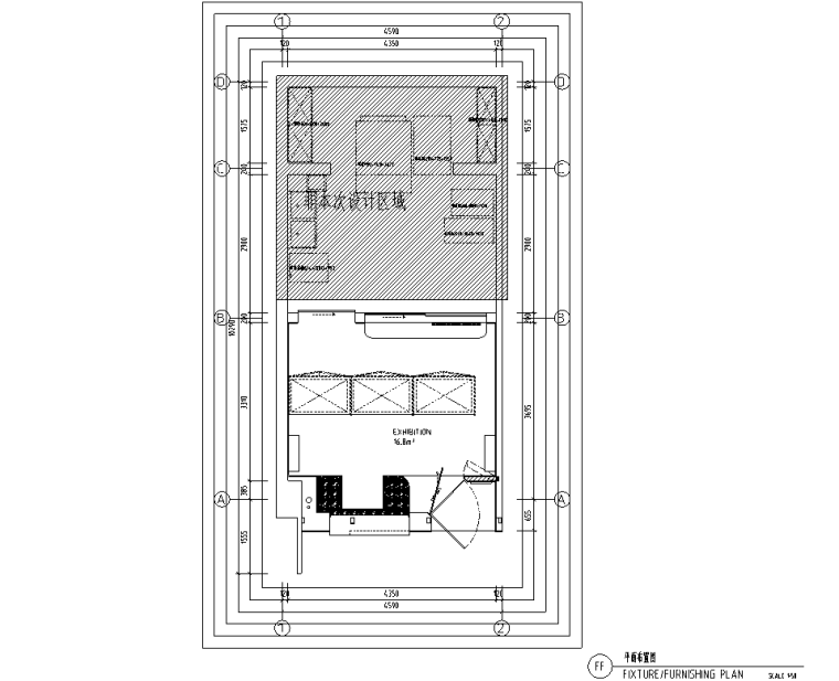 甜品店CAD平面资料下载-甜品店暖色系店铺装修施工图设计CAD-2020