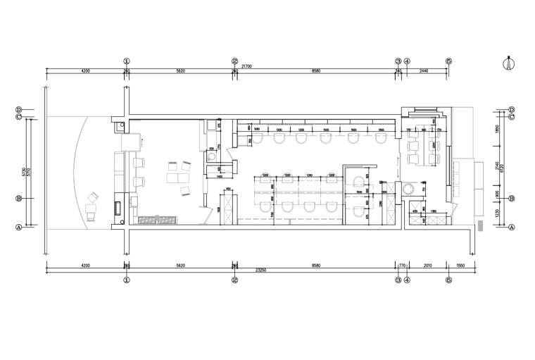 现代办公室设计CAD资料下载-现代办公室装修施工图设计PDF-2020