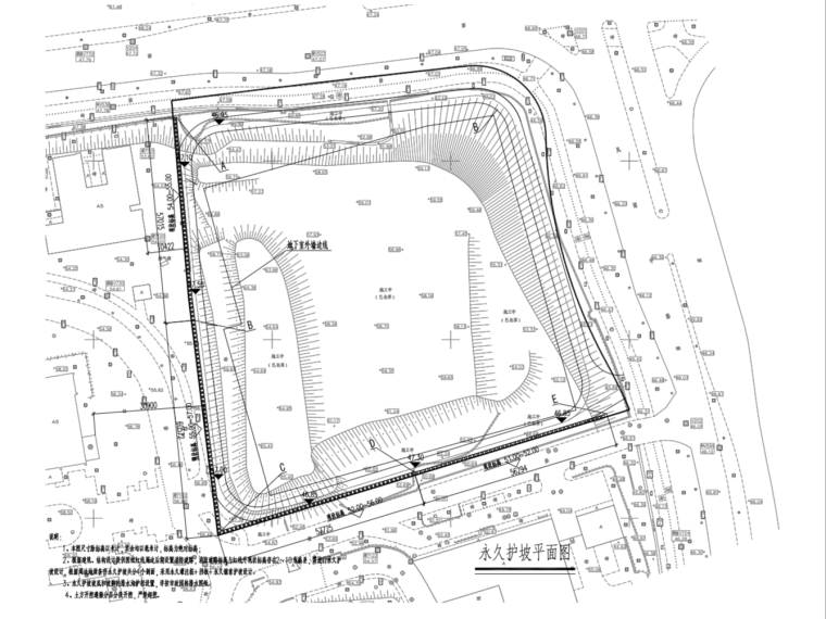 永久性边坡支护方案dwg资料下载-知识城第二邻里中心项目永久性支护图纸2020