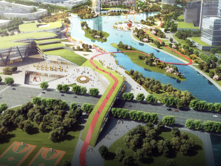 城市片区设计案例资料下载-[云南]水岸+活力绿色城市片区设计方案