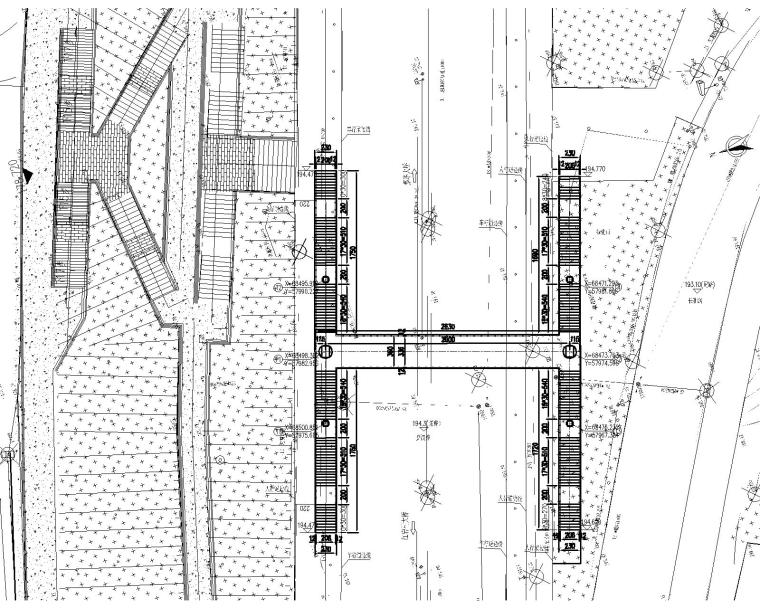 过街天桥建筑施工图资料下载-[重庆]28.3m跨径钢箱梁过街天桥施工图2021