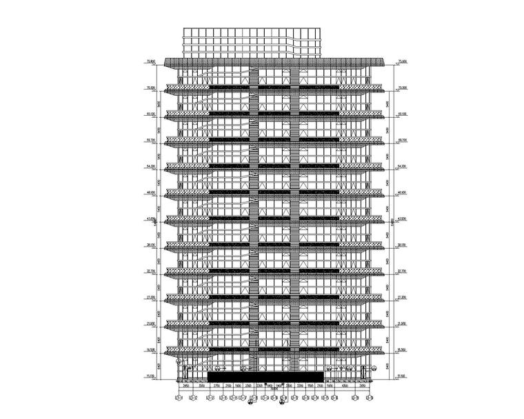 建筑软件施工图资料下载-框剪结构医药孵化基地幕墙施工图2016+42p