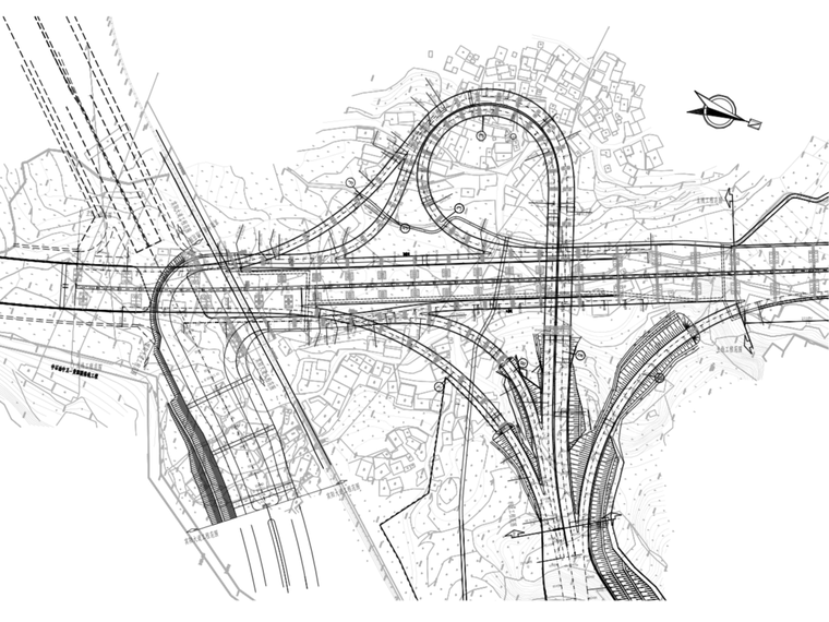 快速路图纸PDF资料下载-城市快速路主线及桥梁引道路面工程图纸2019