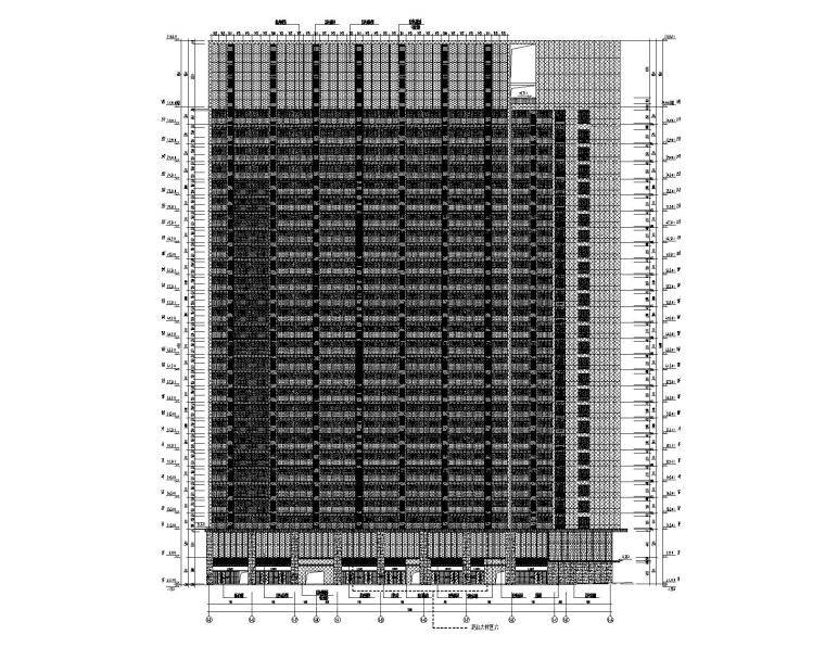 干拉索铝板幕墙施工图资料下载-框支剪力墙住宅幕墙结构施工图2019+110p