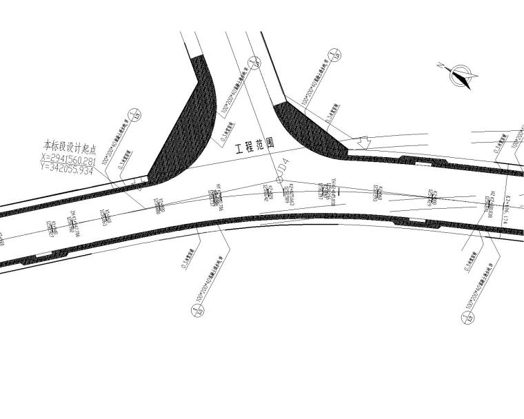 市政道路配套附属设施及道路绿化施工图
