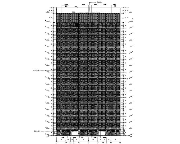 干拉索铝板幕墙施工图资料下载-剪力墙结构住宅幕墙结构施工图2019+72p