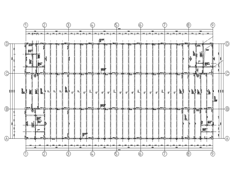 40多米框架结构厂房施组资料下载-框架结构厂房结构施工图2021