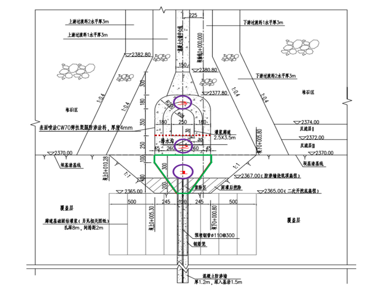 混凝土截水墙施工方案资料下载-坝基心墙廊道混凝土施工方案