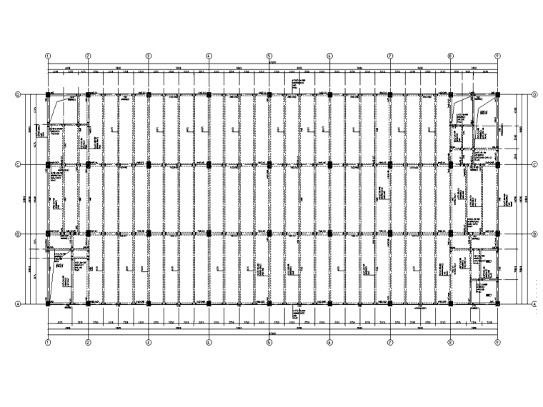 江苏多层办公建筑施工图资料下载-多层框架结构办公楼结构施工图2021+14P