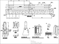 桥梁中分带水泥隔离墩施工图CAD
