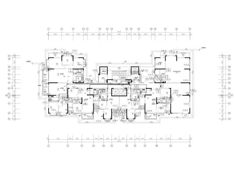 塔楼给排水建筑图资料下载-[贵州]安置房6#塔楼给排水施工图2019