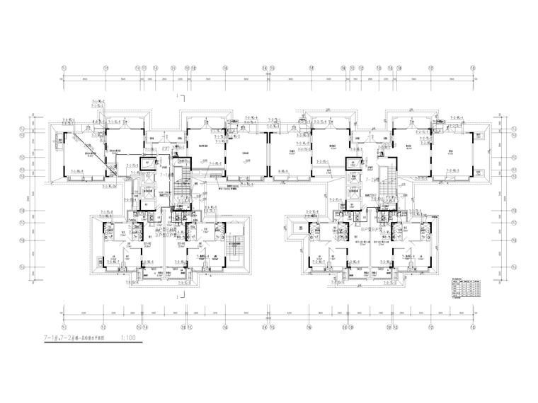 塔楼给排水建筑图资料下载-安置房7-1#、7-2#塔楼给排水施工图2019