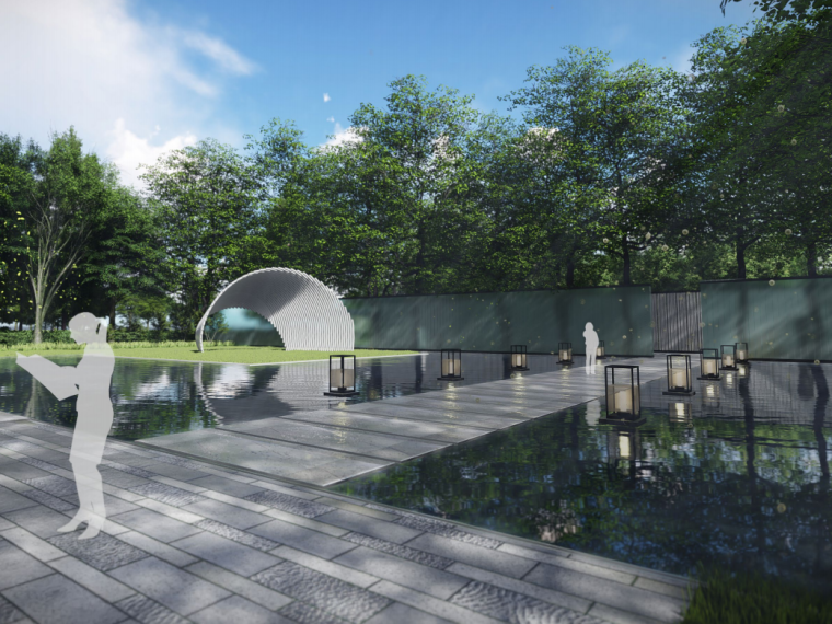展示设计概念资料下载-[江苏]滨河自然文化展示区景观概念方案设计