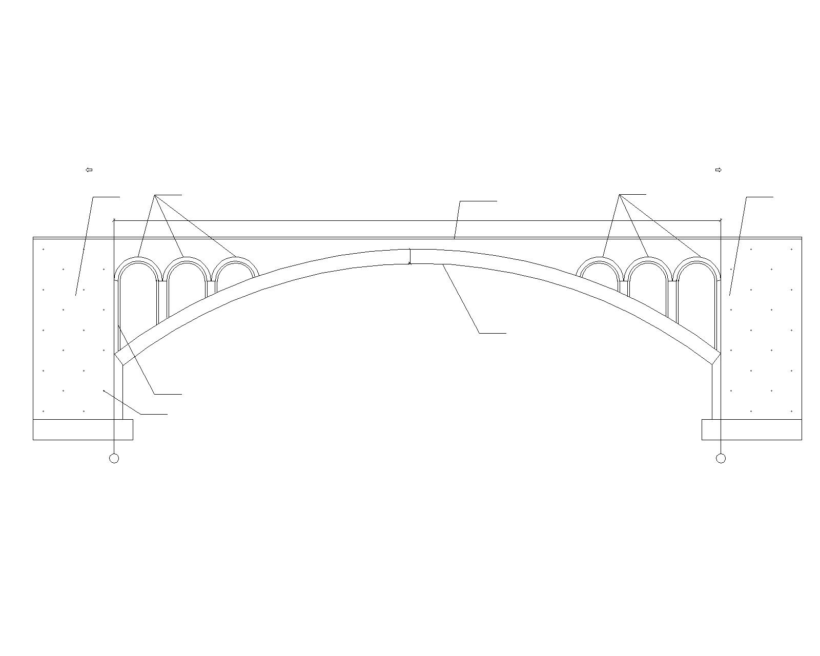 桥梁设计图手绘三视图图片