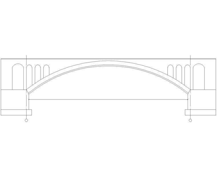 拱桥桥梁加固资料下载-1×28m单跨空腹式板拱桥维修加固施工图2019