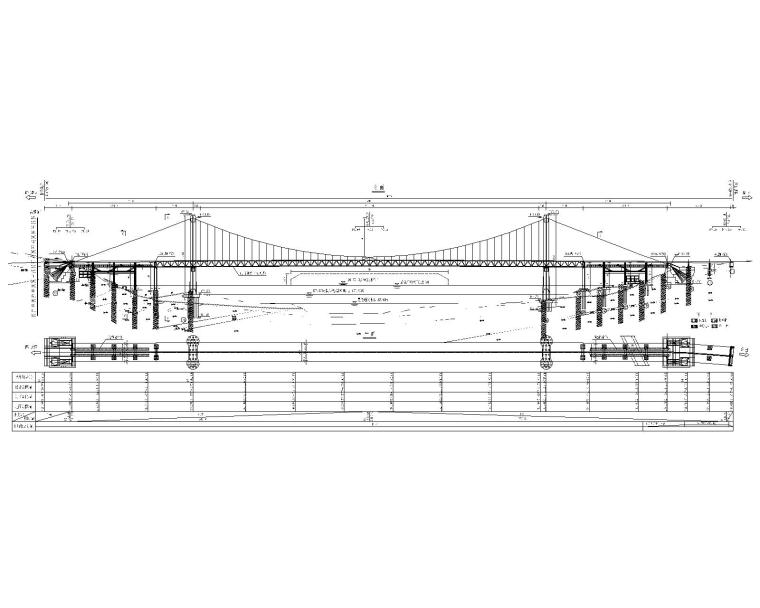 公轨合建桥勘察资料下载-公轨两用桥正交异性钢桥面板组合钢桁梁图纸