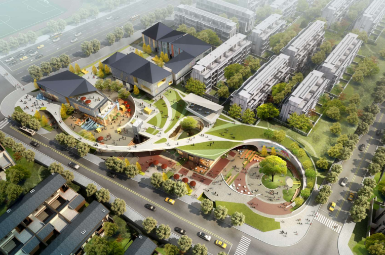 社区商业建筑设计资料下载-2020年龙湖好社区+大社区 建筑设计标准化