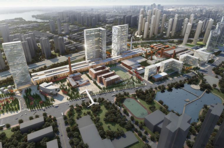 欧式遗产建筑改造资料下载-湖北汉钢工业遗产改造商业创意园区方案2020