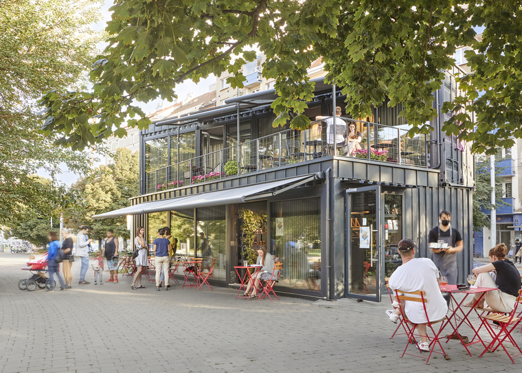 捷克kontejner咖啡馆-商业建筑案例-筑龙建筑设计论坛